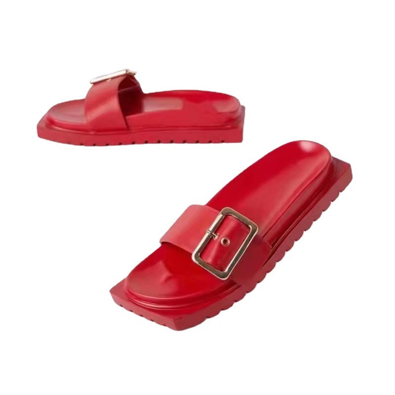 Dame platform-sandaler med elegant spænde og komfortabel fodseng Stilla