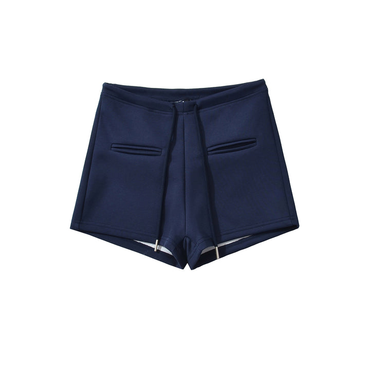 Dame Sportlige Højtaljede Shorts med elastisk talje og praktiske sidelommer Stilla