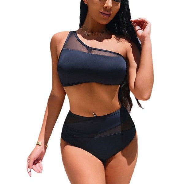 Dame En-sidet bikini med sporty design Skovae
