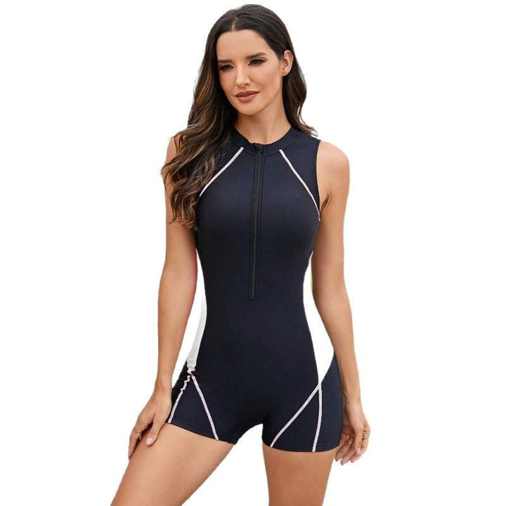 Dame Sporty Swimsuit with Zipper Skovae