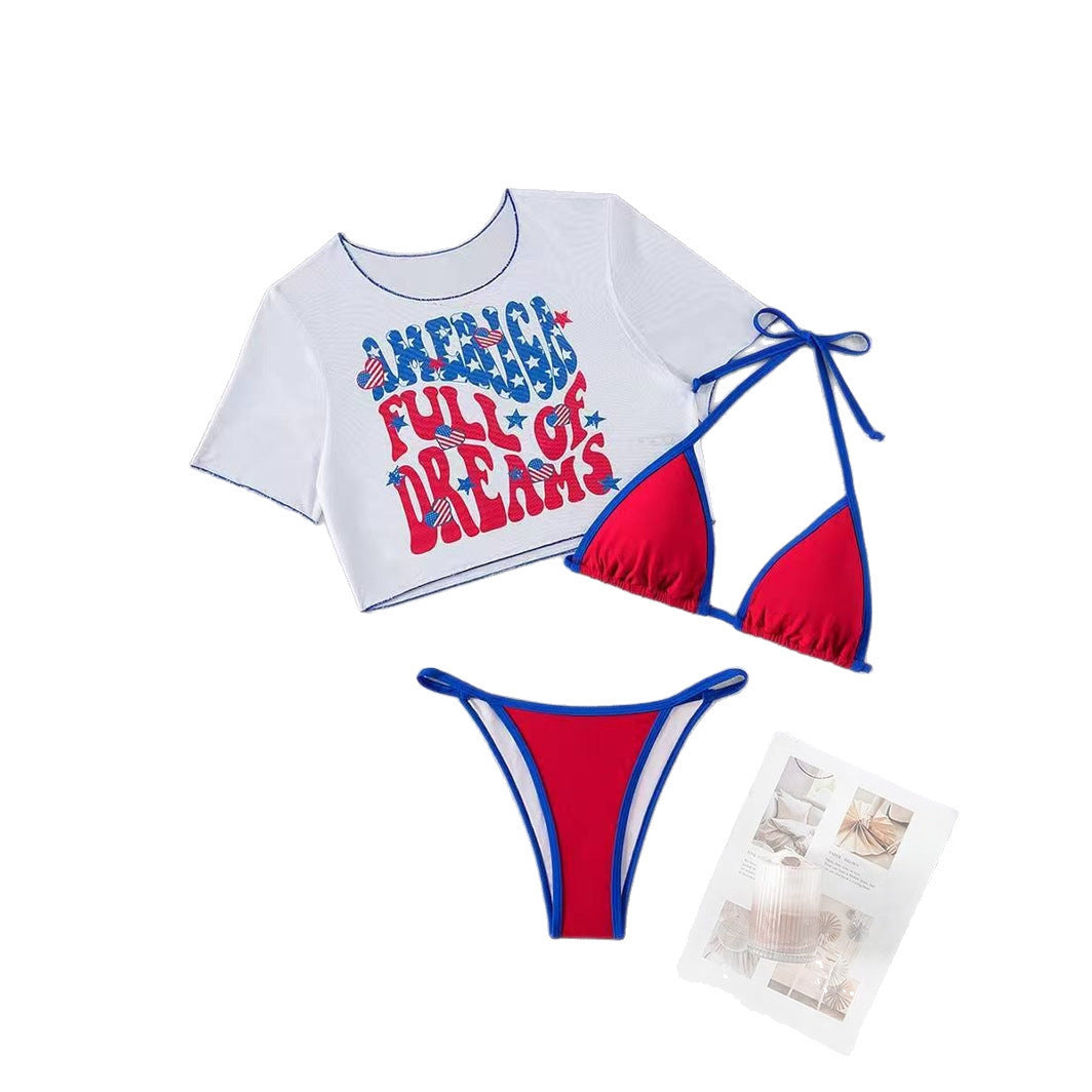 Dame Crop Top og Højskåret Bikini-trusser Skovae
