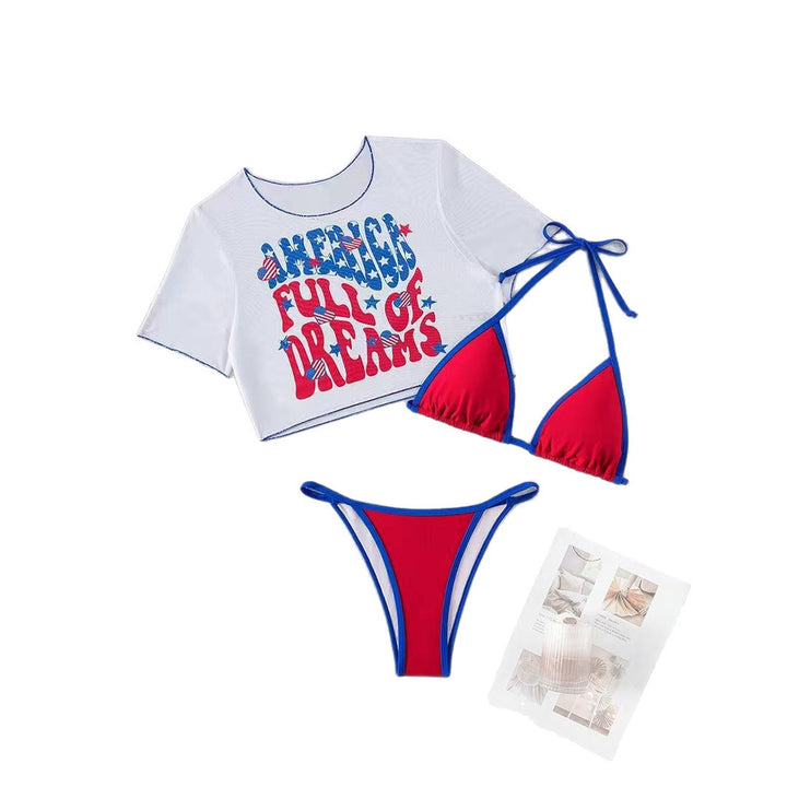 Dame Crop Top og Højskåret Bikini-trusser Skovae