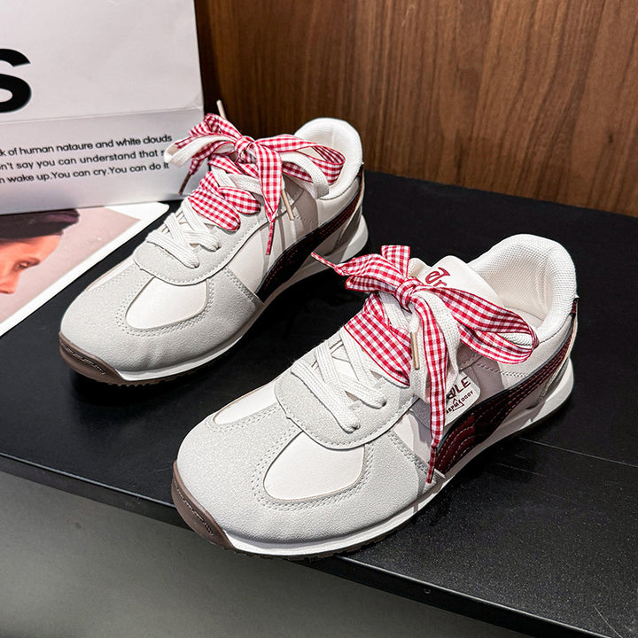 Dame Sporty Lifestyle Sneakers med ternet snørebånd Stilla