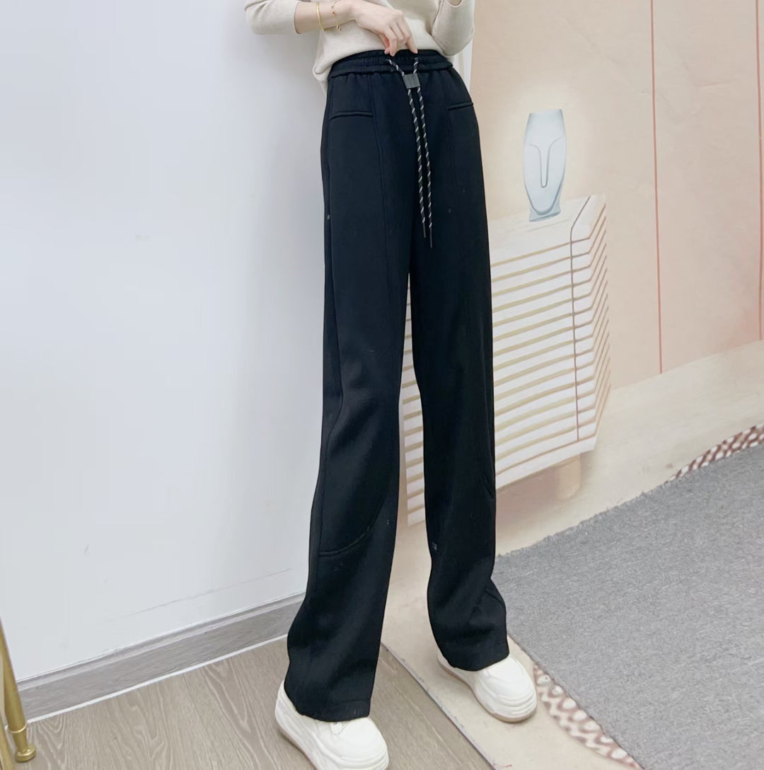 Dame Bred Sweatpants med elastisk talje Stilla