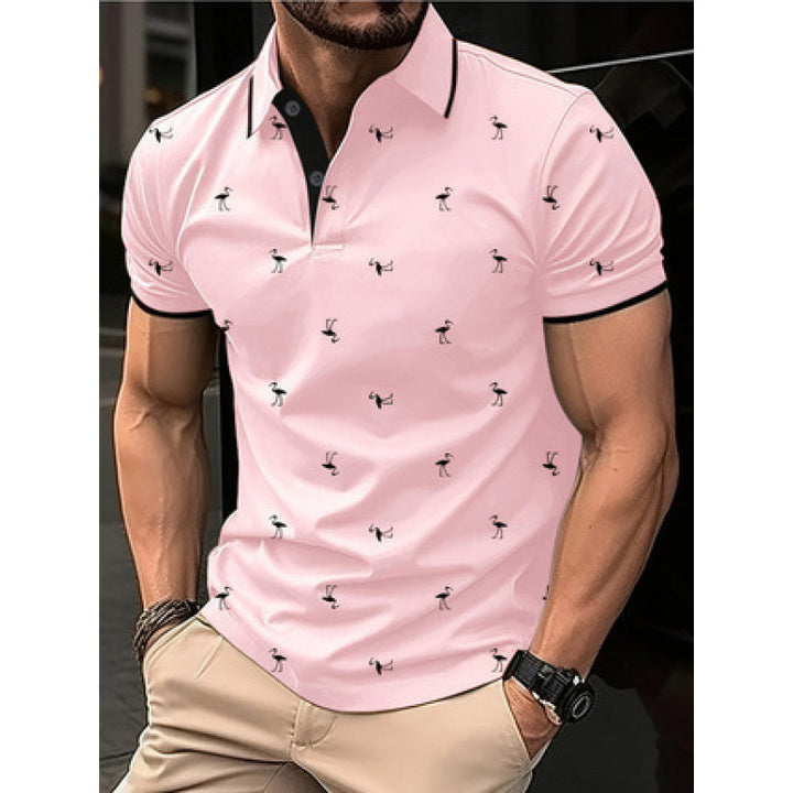 Herrer Fritid Trykt Polo-Shirt Stilla