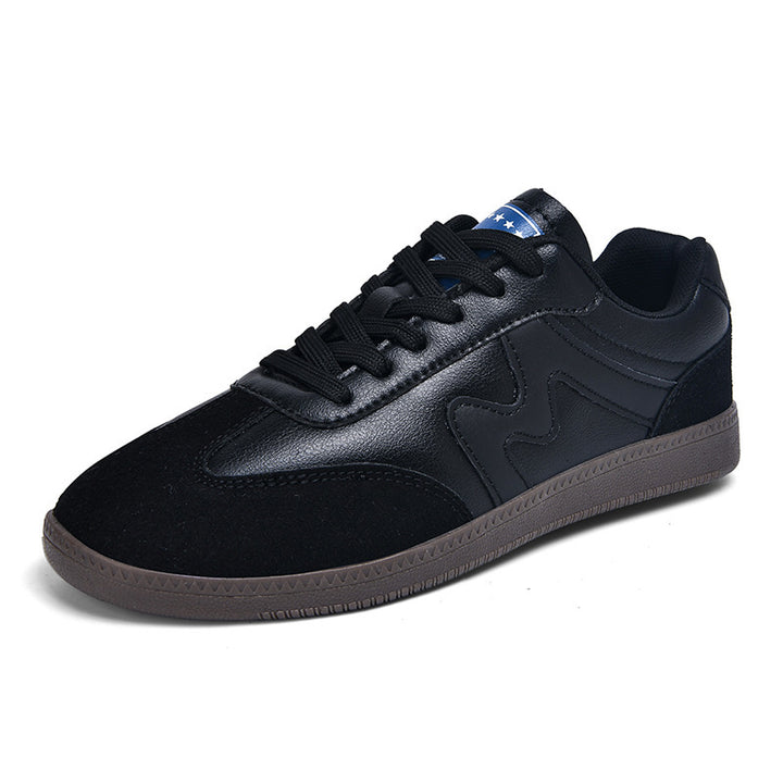 Unisex nan urbaner Tennis-Sneaker med velourslæder-overlays, polstret hælkant og vulkaniseret gummisål Skovae