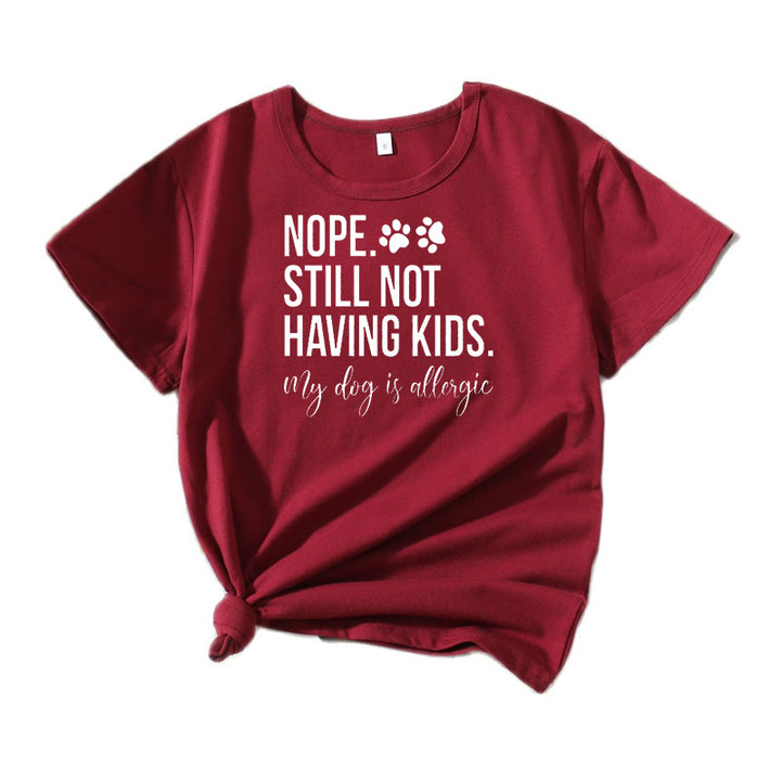 Kvinder Humoristisk Kæledyrelsker Grafik T-Shirt Stilla