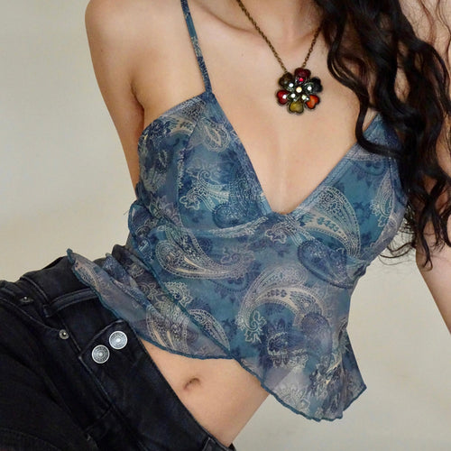 Damebluse med ruffledetaljer Stilla