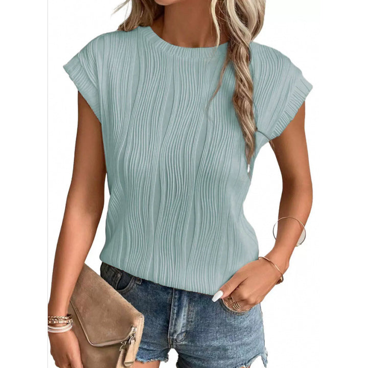 Dame struktureret plisseret bluse Stilla