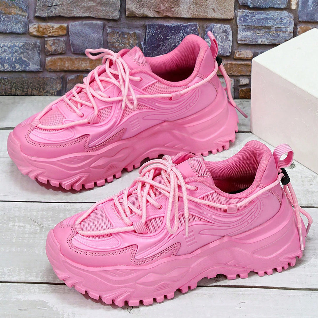 Dame Chunky Sneakers med skridsikker sål og åndbart overmateriale Stilla