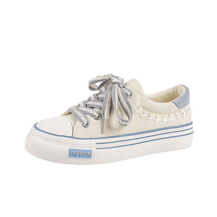 Dame Sneakers i urban stil med unikt snøredesign og komfortable såler Stilla