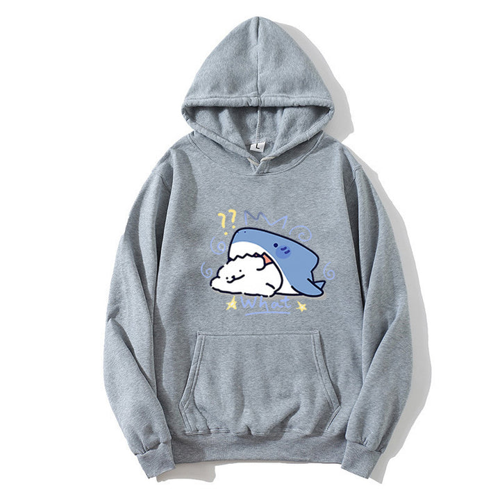 Kvinders hoodie med legende hvalmotiv Skovae
