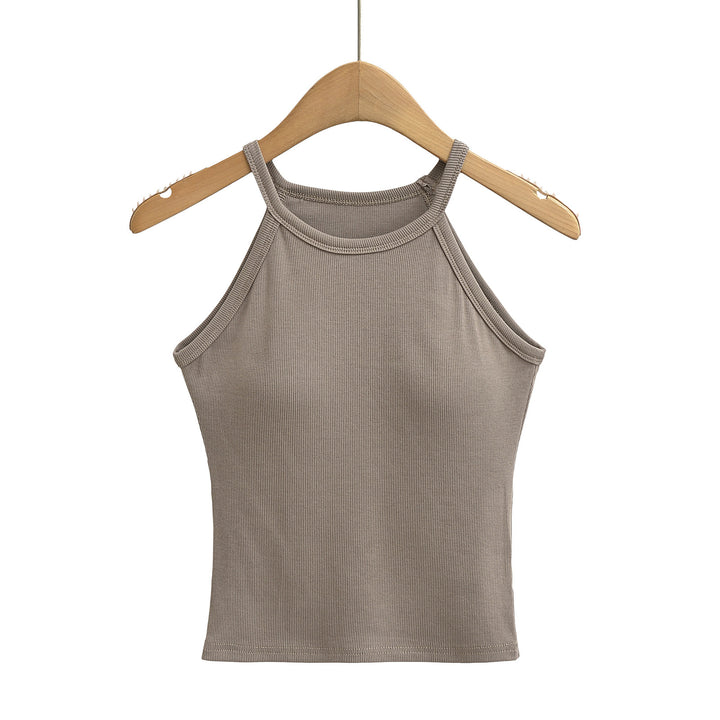 Dame Sporty Halterneck-top med åndbart strækmateriale og komfortabel pasform Stilla