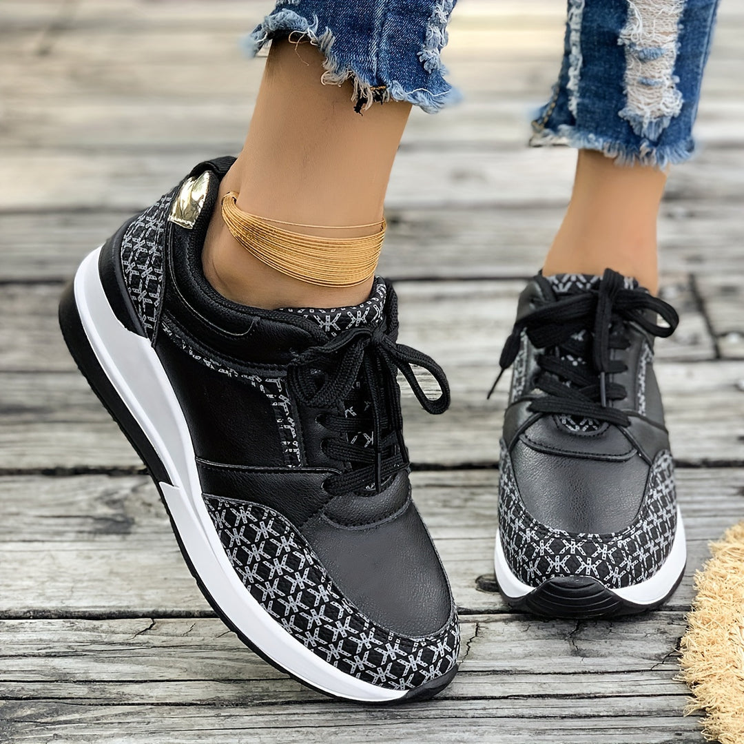 Dame mode Sneakers med luksuriøst print og skridsikker sål Stilla