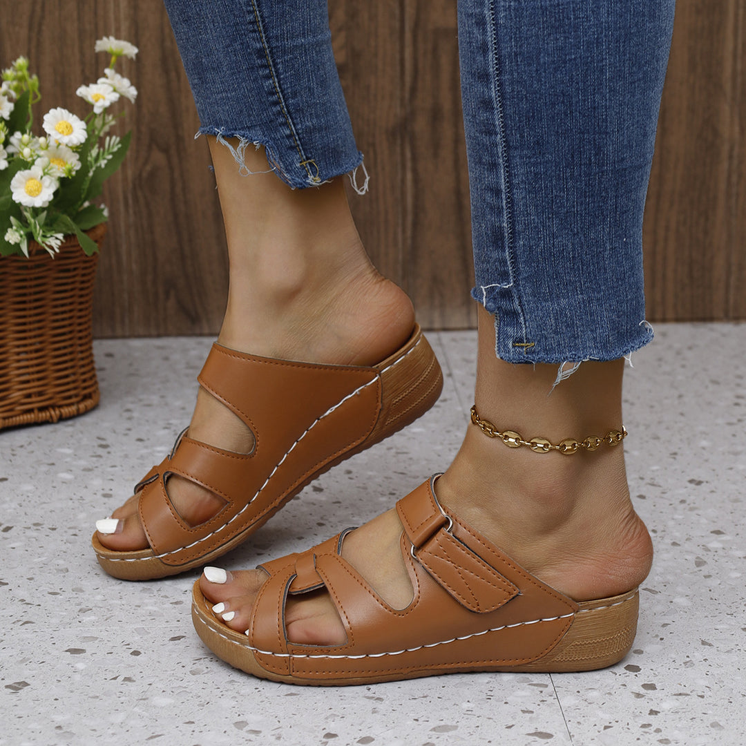 Dame Komfortable Tåskiller-Sandaler med ergonomisk Sål og modne Udsnit Stilla