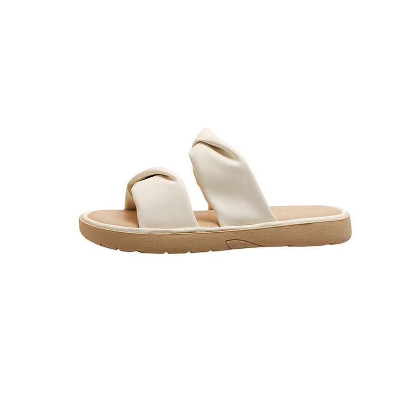Dame slippers med elegant knude-detalje Stilla