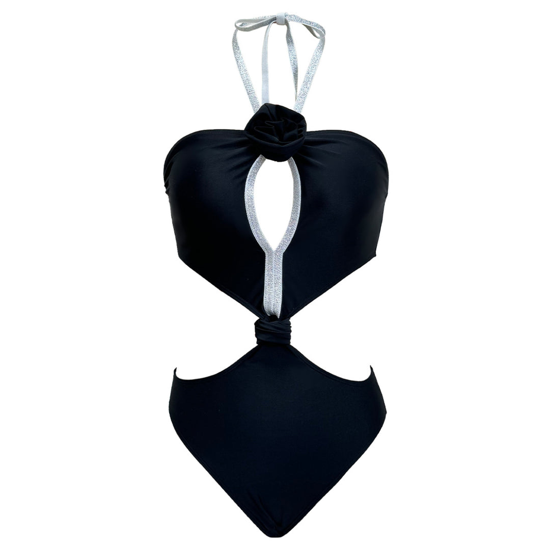Dame bikini-sæt med elegant rynkning og moderigtige bandeau-top Stilla