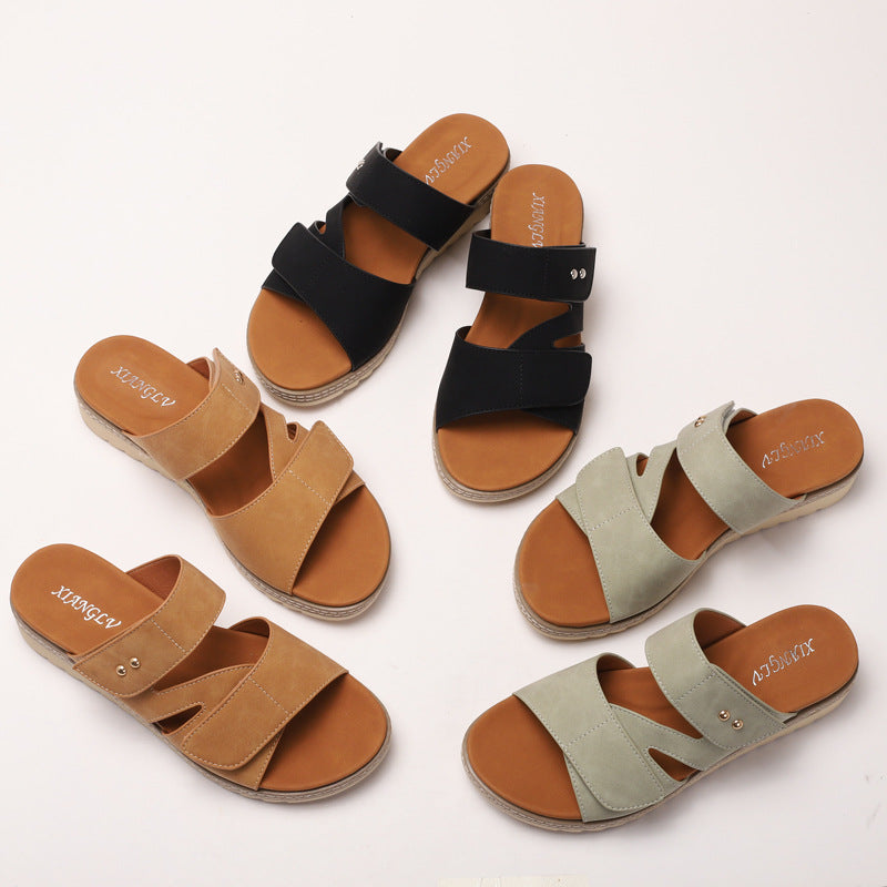 Dame Komfortable Sandaler med justerbare stropper og anatomisk fodseng Stilla
