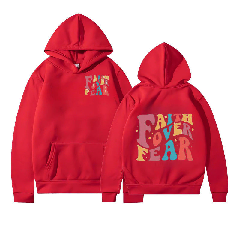 Kvinder hoodie med kreativ tekst og blødt indre fleece Skovae