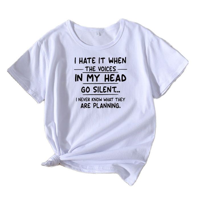 Kvinder Comic Grafik T-shirt med løs pasform Stilla