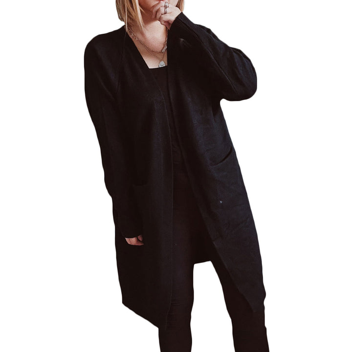 Damer casual strikket cardigan med praktiske lommer og åben skæring Stilla