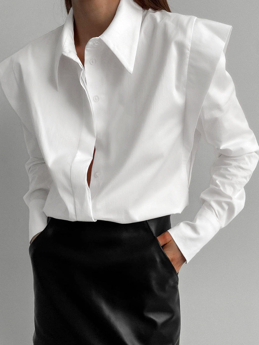 Dame Oversized Bluse med struktureret design og elegante detaljer Stilla