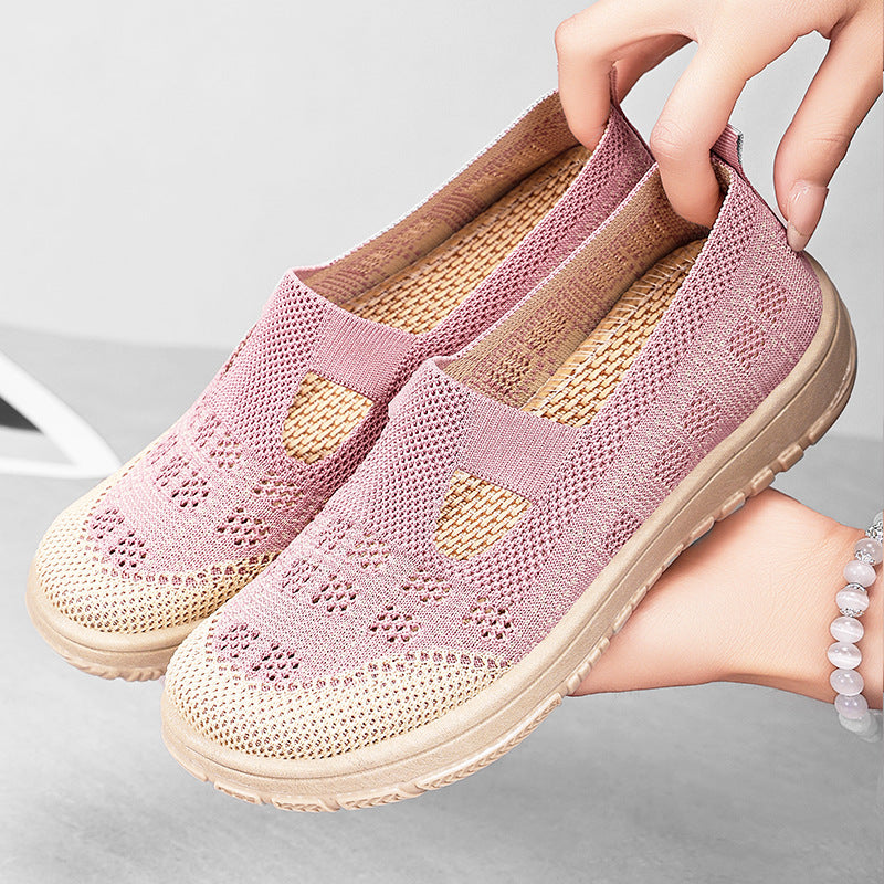 Damer Åndbar Slip-On Fritidsko med elastisk rem Stilla