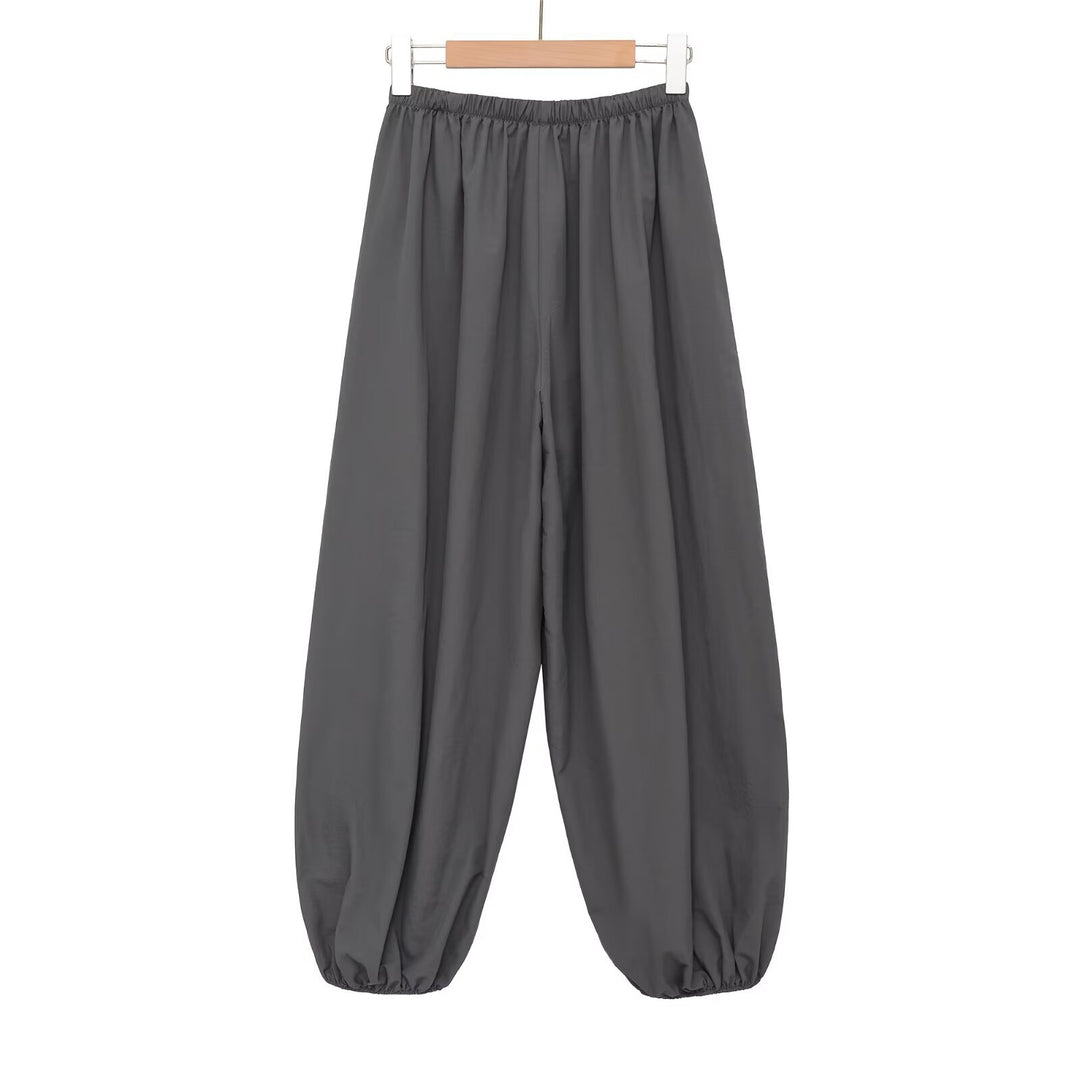 Damer Sporty Sweatpants med elastisk talje og brede ben Skovae