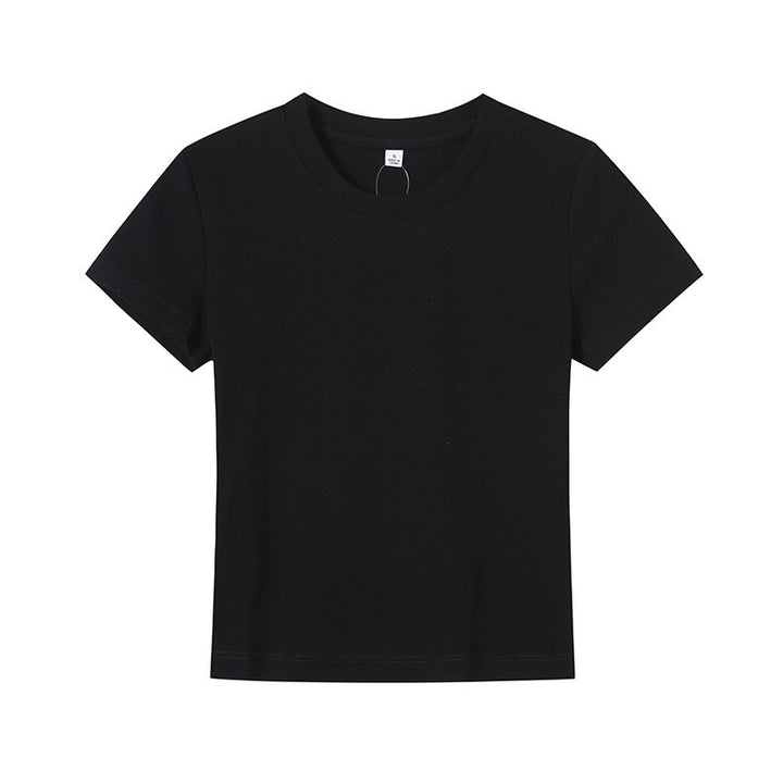 Damer Basic T-shirt med rund halsudskæring og åndbart materiale Skovae