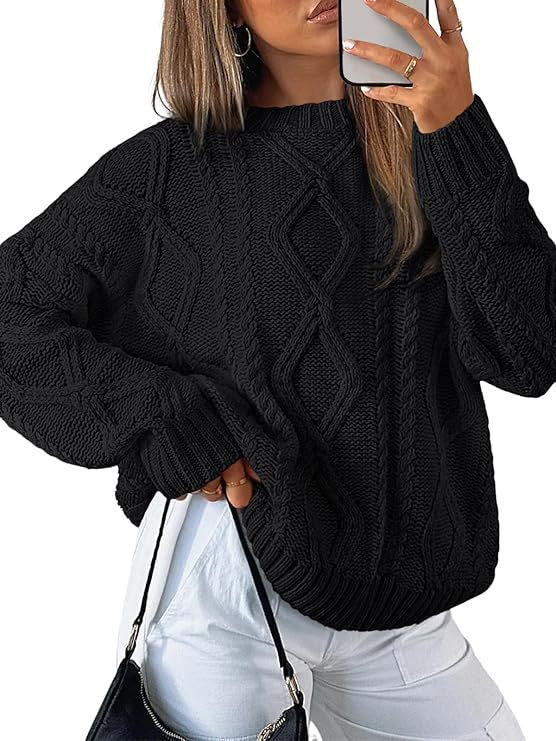 Dame Grovstrik Pullover Stilla