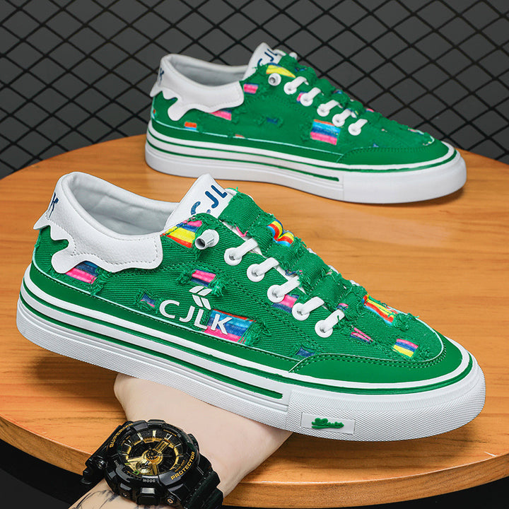Femme Kunstnerisk Læder Sneakers Stilla