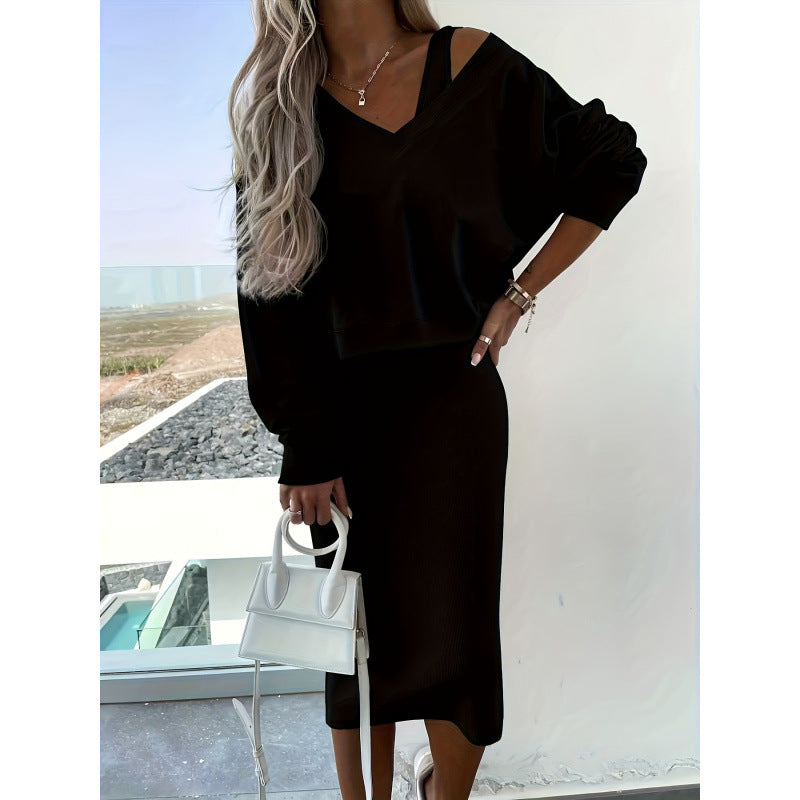 Dame kortærmet jumpsuit med flæse detaljer og bindebælte Skovae