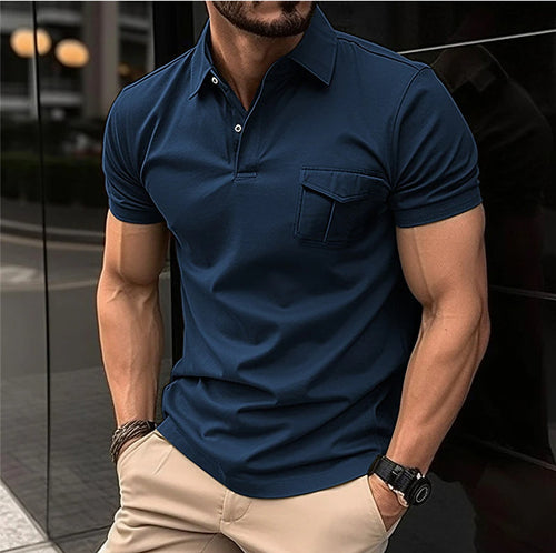 Herre Poloshirt med moderne snit og praktisk brystlomme Stilla