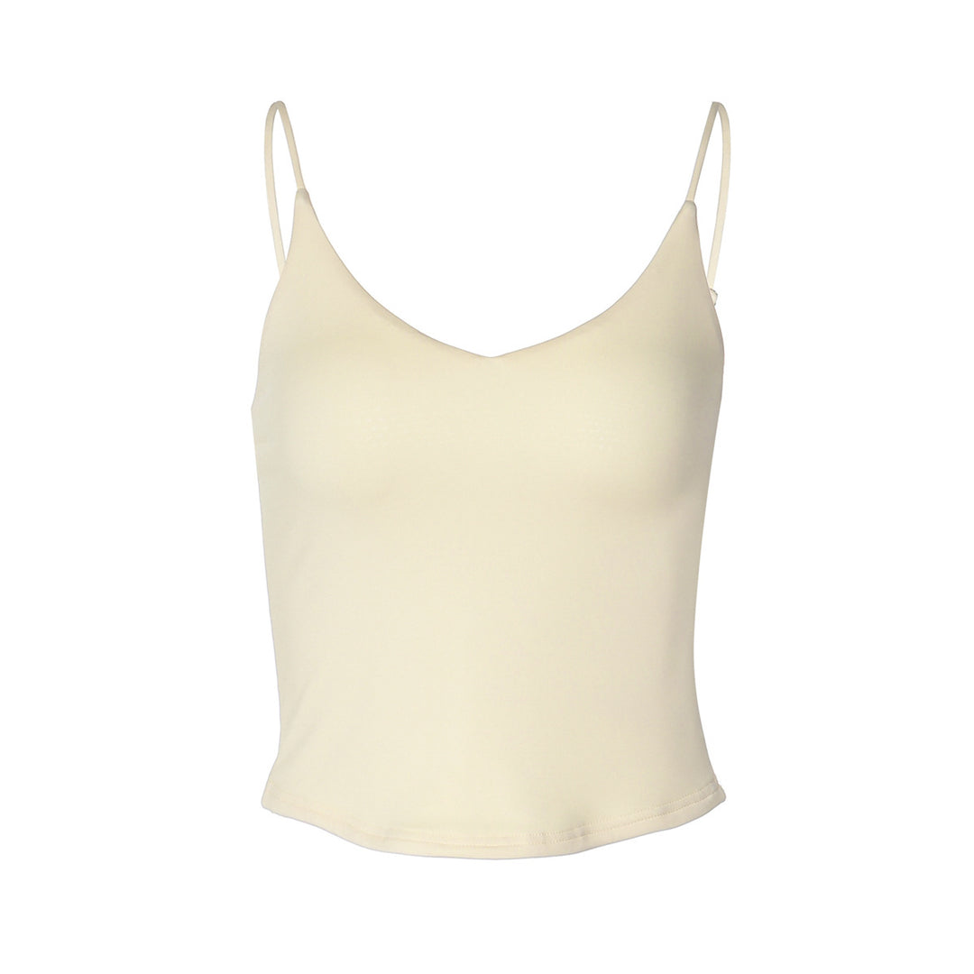 Dame funktions tanktop med justerbare spaghetti stropper og firkantet udskæring Skovae