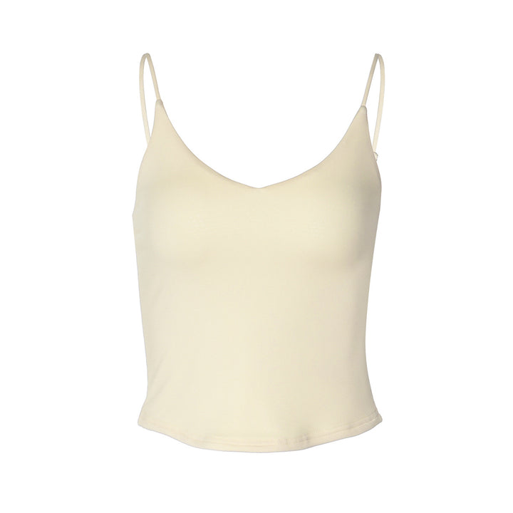 Dame funktions tanktop med justerbare spaghetti stropper og firkantet udskæring Skovae