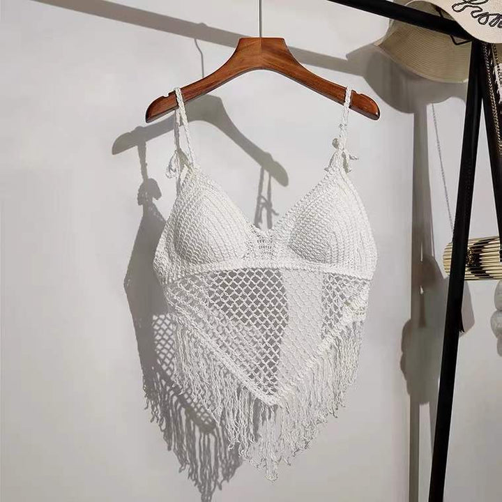 Femme Hæklet Frynse-Bralette Stilla