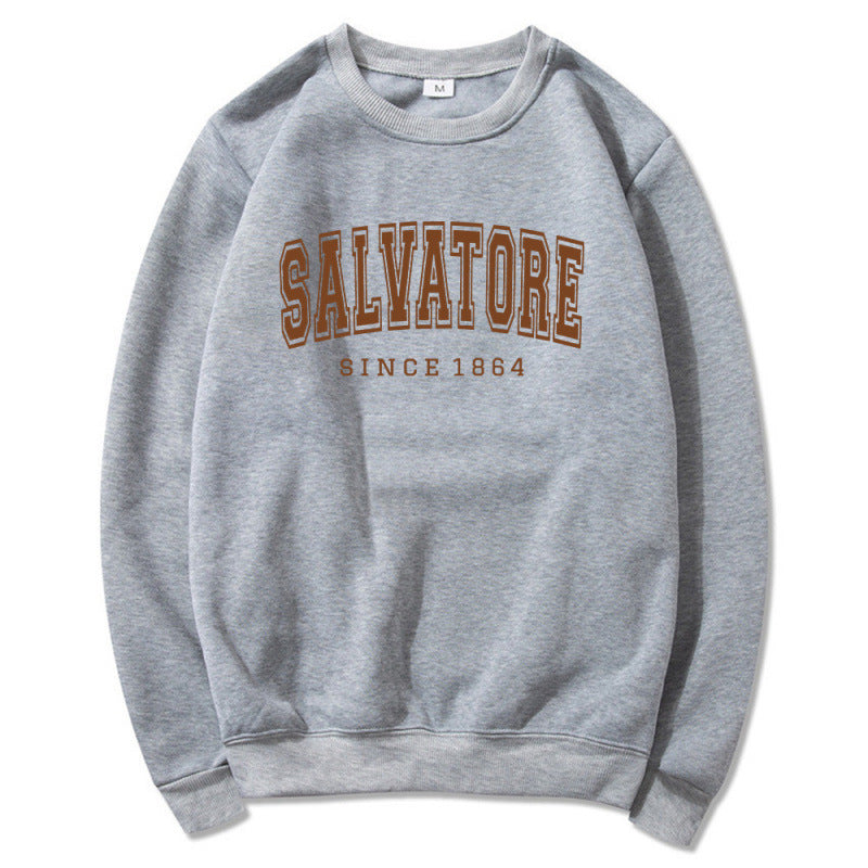 Kvinders sweatshirt med vintage print og komfortabel pasform Skovae
