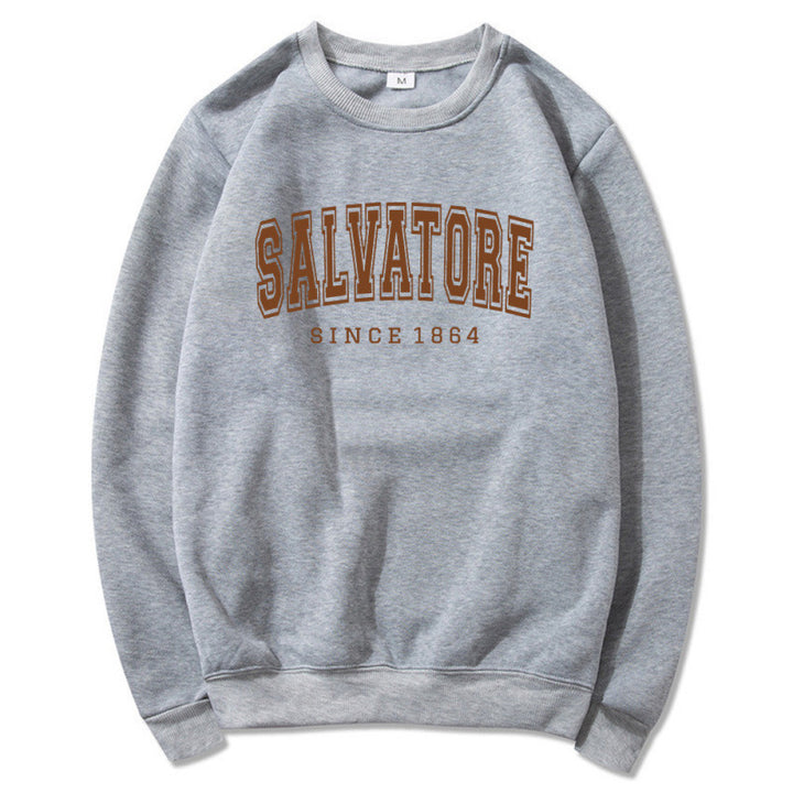 Kvinders sweatshirt med vintage print og komfortabel pasform Skovae
