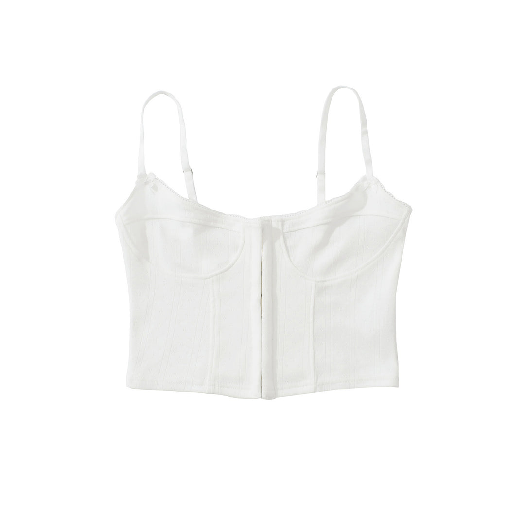 Femme Struktureret Crop Top Stilla 1750152570