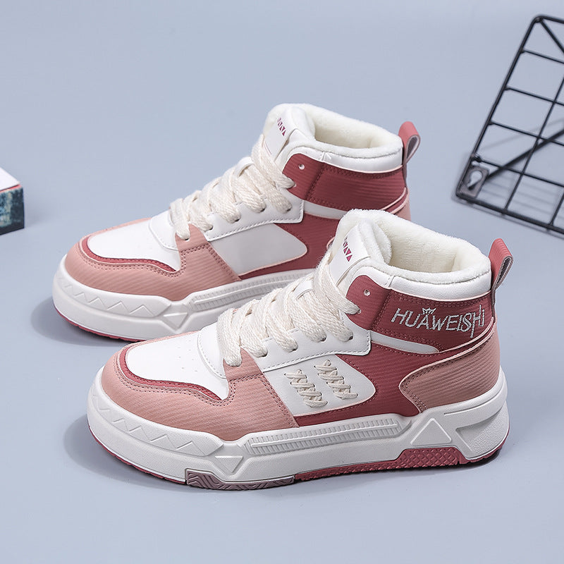 Dame High-Top Sneakers med behageligt indlæg og robust såleprofil Stilla