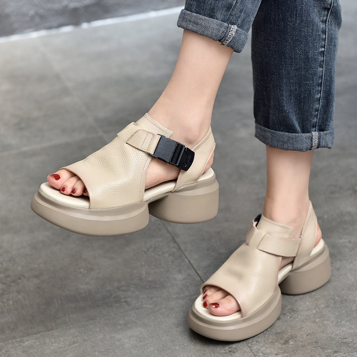 Dame komfortable sandaler med fleksibel remlukning og dæmpende sål Stilla