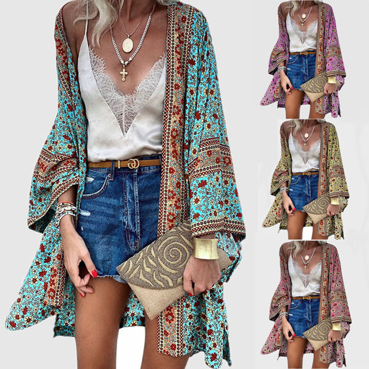 Dame Bohemian Strandkimono Stilla
