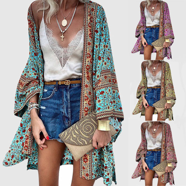 Dame Bohemian Strandkimono Stilla