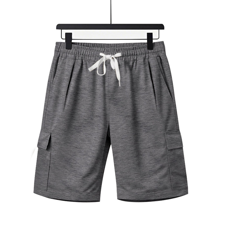 Herrer mode Cargo-shorts med elastisk talje og praktiske sidelommer Stilla