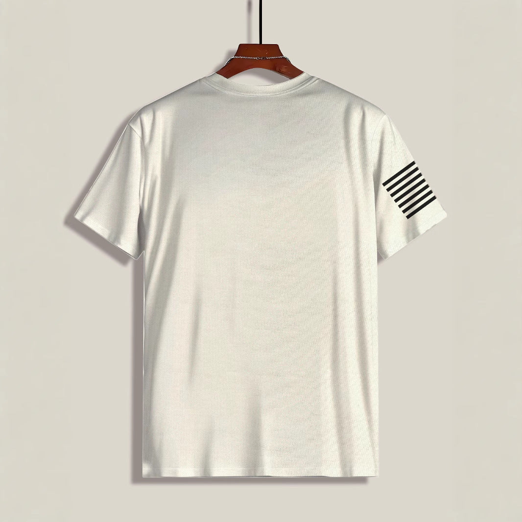 Herre T-shirt med kultagtigt USA-design og kvalitetsbomuld Stilla