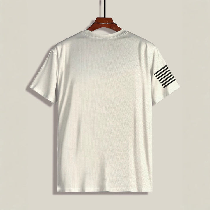 Herre T-shirt med kultagtigt USA-design og kvalitetsbomuld Stilla