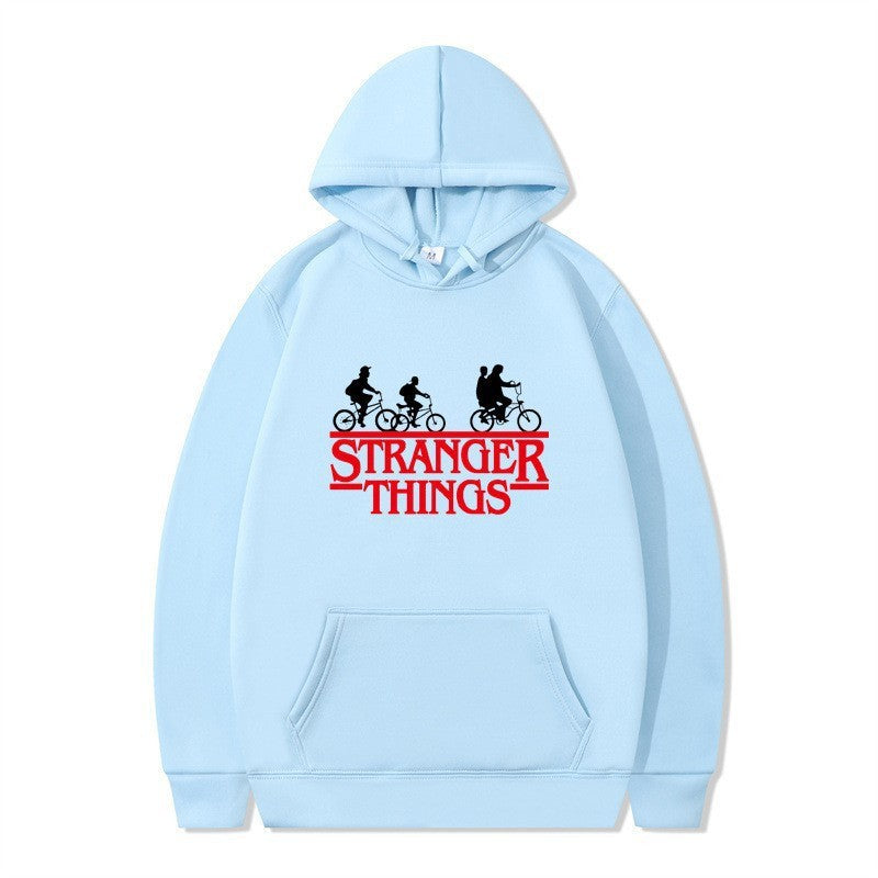 Kvinders hætte sweatshirt med kreativ Stranger Things design Skovae