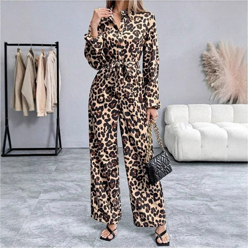 Dame Casual Jumpsuit i modetrend med smalt taljebælte Stilla