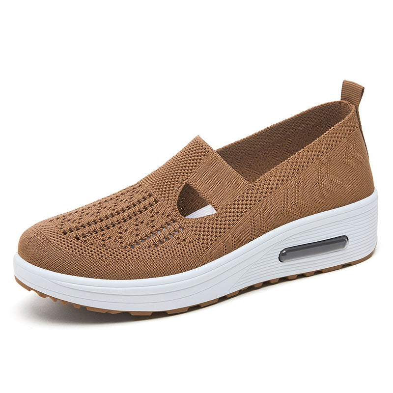Dame Behagelige og åndbare Slip-On Sneakers med Dæmpningssystem Stilla