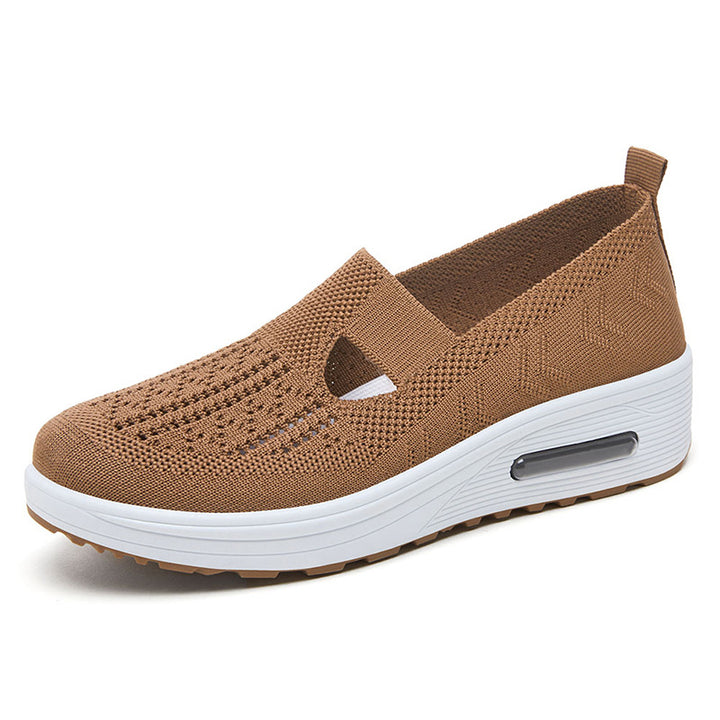 Dame Behagelige og åndbare Slip-On Sneakers med Dæmpningssystem Stilla